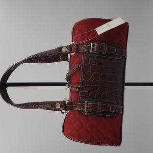 NWT - Liz Claiborne small, quilted duffle purse